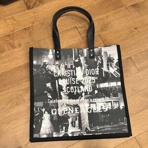 Dior Black and White Tote Bag